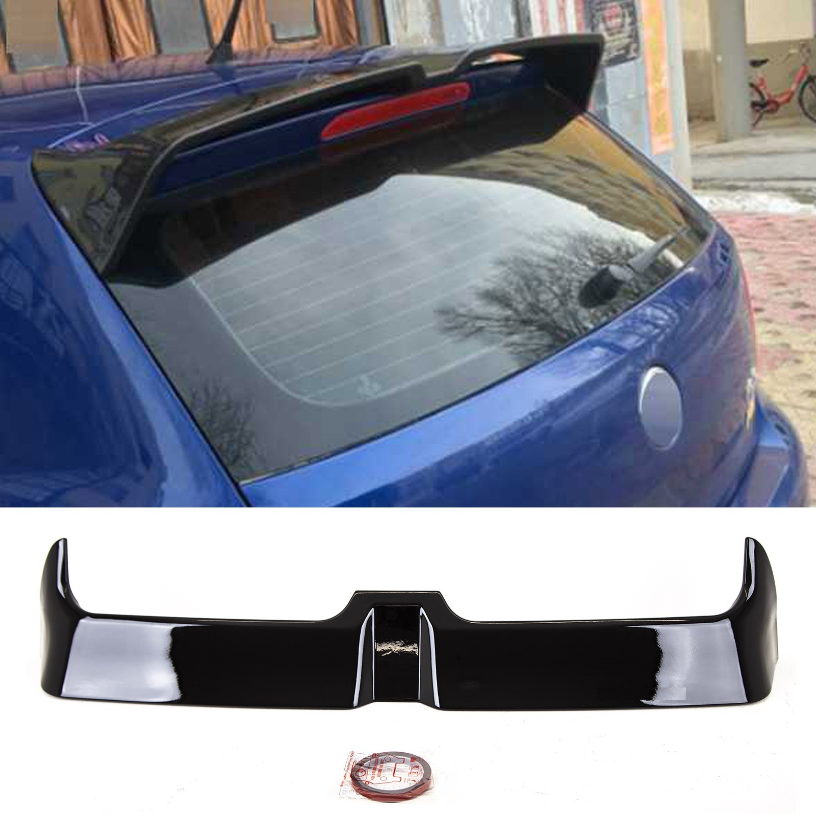 Fits VW Polo MK5 6R 6C 2009-17 Rear Roof Boot Lip Spoiler Gloss