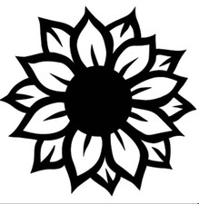 New Sunflower Vinyl Decal for Car Windows crafts signs Flower Sun Stanley Cup