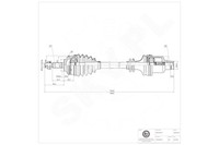SKV Antriebswelle Vorne Rechts FüR Renault Clio II Kangoo 97-05 7700106018