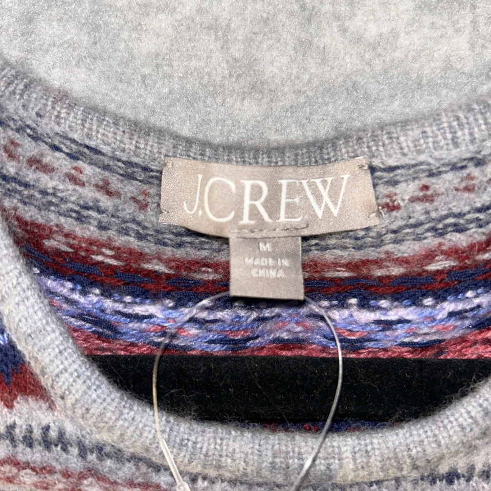 Suéter J Crew Fair Isle Chaleco Mezcla Lana Hervida Talla Grande Nuevo con Etiquetas CE687 Foto 2 de 4