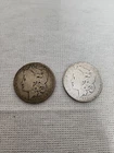 2 Morgan silver dollars 1883 and 1882