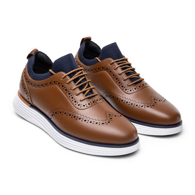 Men\'s MaxFlex Dress Sneakers Oxfords Casual Wingtip Brogue Shoes Bruno Marc Men main image 2