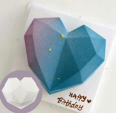Silicone Heart-shaped Mold Fondant Cake Chocolate Baking Soap Ice Tool DIY Décor