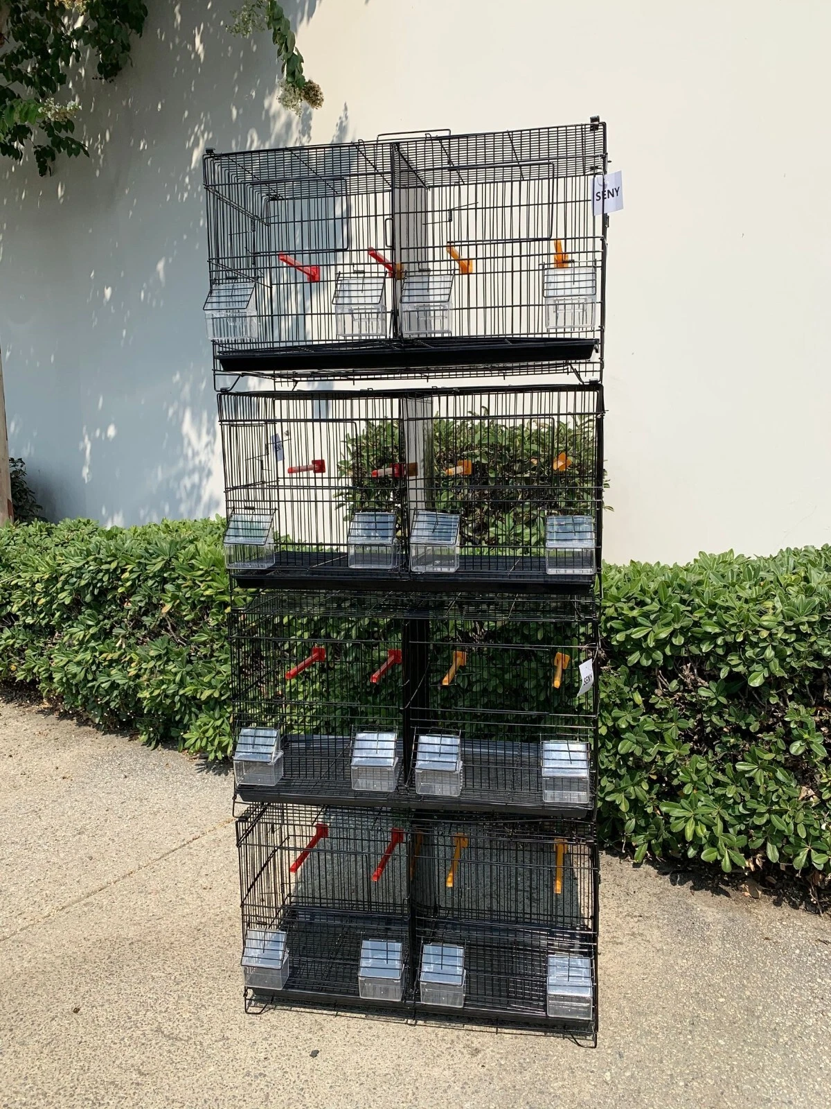 Set of 4 Stackable Breeding Bird Cage for Canary Finch Black
Opens in a new window or tab