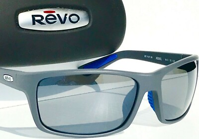 NEW* Revo REBEL Bear Grylls Matte Grey POLARIZED Grey Sunglass