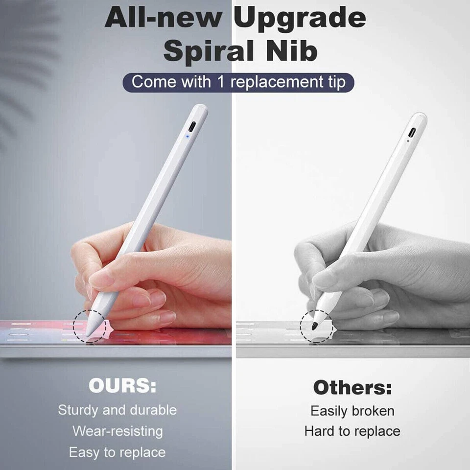 Lápiz óptico 2da generación lápiz activo para iPad Air/iPad Pro/iPad mini/iPad 9 Foto 3 de 4