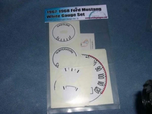 Medidores de cara blanca para Ford Mustang 1967-1968 Foto 4 de 4