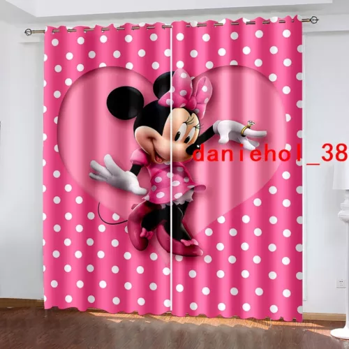 Tende oscuranti spesse per bambini Topolino e Minnie anello termico occhiello superiore - Foto 21 di 53
