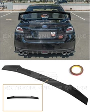 For 15-21 Subaru WRX STi | GLOSSY BLACK Rear Gurney Flap Wing Spoiler Extension