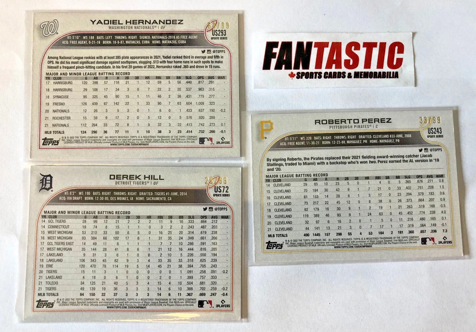 2022 Topps Series 1, 2 & Update VINTAGE STOCK /99  Parallel Card YOU PICK - Image 2 of 2