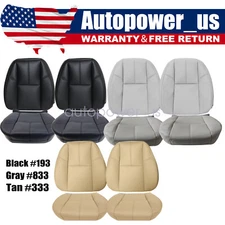 For 07-13 Chevy Silverado GMC Sierra 1500 2500 Driver & Passenger Seat Cover
