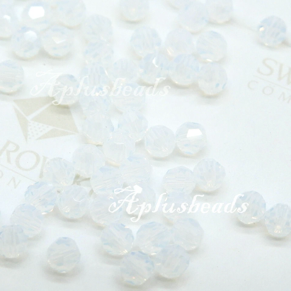 #5000 Swarovski 6 mm facetado ópalo blanco facetado cuentas redondas 24 piezas -72 piezas Foto 2 de 2