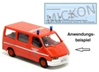 Mickon 50100 decals Ford Transit MTW fire brigade Bremen suitable for Rietze 1:87 H0