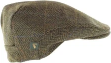 Mucros Weavers Irish Flat Cap Men Trinity Tweed Hat Driving Cap Made in Ireland