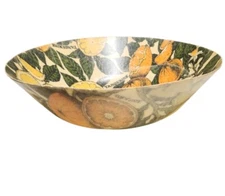Vintage Artmore Fiberglass CITRUS Motif Serving Bowl-Lemon,Tangerine,OrangeRETRO