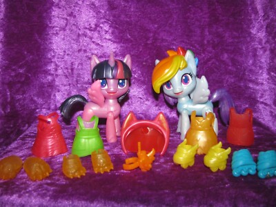 My little Pony - G5 Twilight Sparkle & Rainbow Dash Festfiguren mit Zubehör