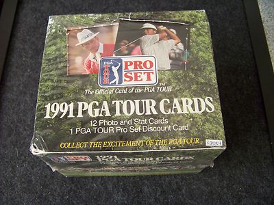 1991 PGA Tour golf cards 12 cards per pack, 36 packs, factory sealed