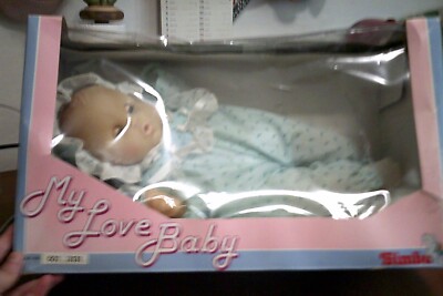 Puppe in Box H cm 40 my love baby studio line Simba lesen