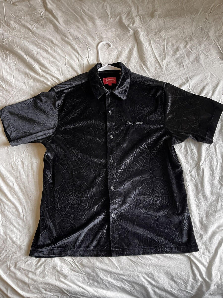 Supreme Spider Web Velvet Shirt Size Small | eBay Supreme Spider Web Velvet Shirt Size Small | eBay