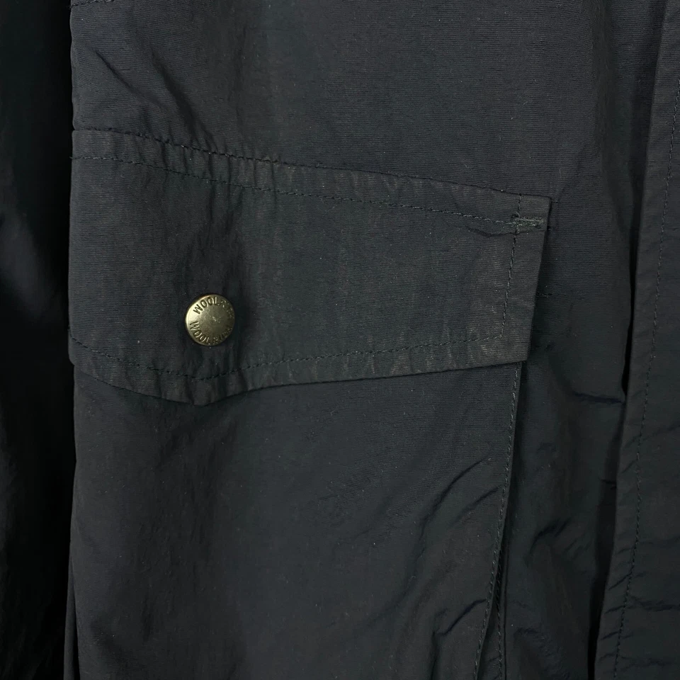 Men’s WoolRich Jacket Windbreaker Blue Nylon Size M - Image 4 of 4
