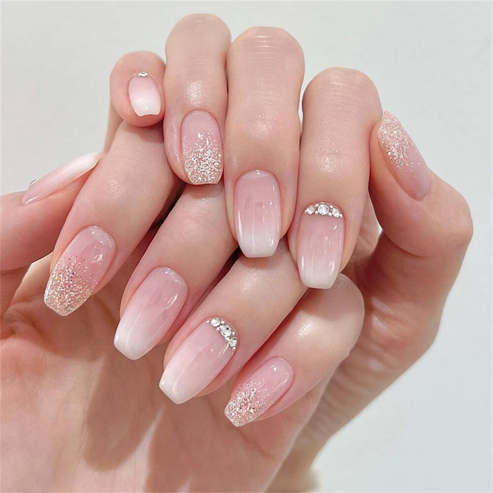 pink silver nail designs