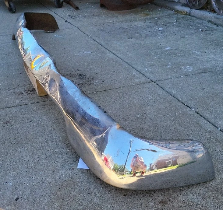 Parachoques delantero inferior cromado Packard 1956 (B242) usado OEM Foto 4 de 4