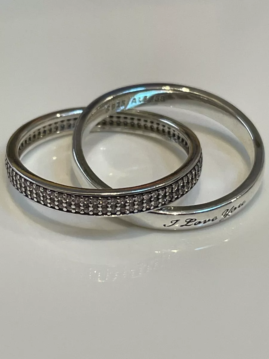 Pandora i love you store promise ring
