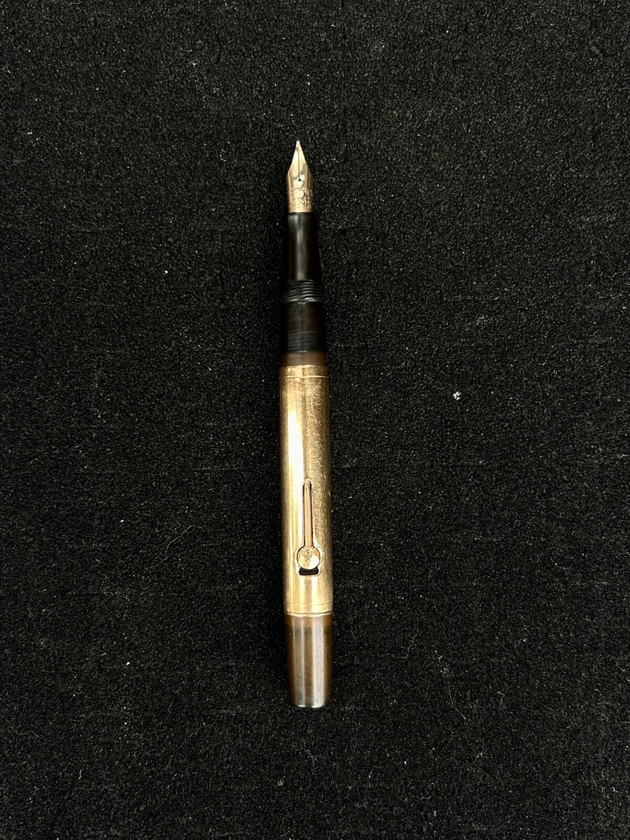 Waterman Ideal 52 1/2 BHR 9K Overlay with number 2 Fine Nib - No