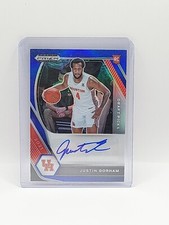 2021-22 Panini Prizm Draft Picks Justin Gorham RC Blue Prizm Auto #d /149