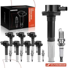 A-Premium 8x Ignition Coil &IRIDIUM Spark Plug Kits for Ford F-150 11-16 Mustang