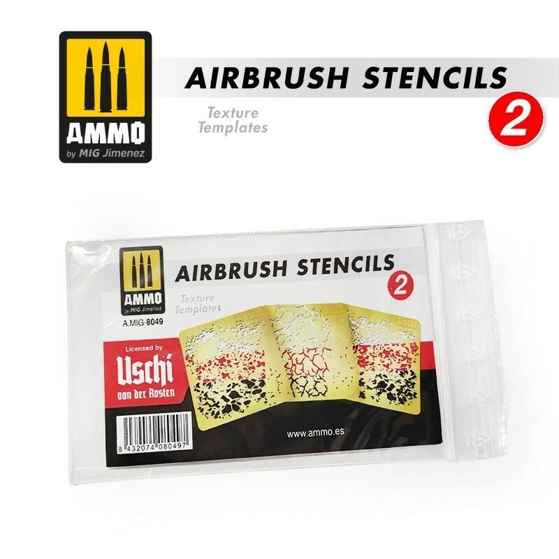 AMIG8049	Airbrush Stencils #2