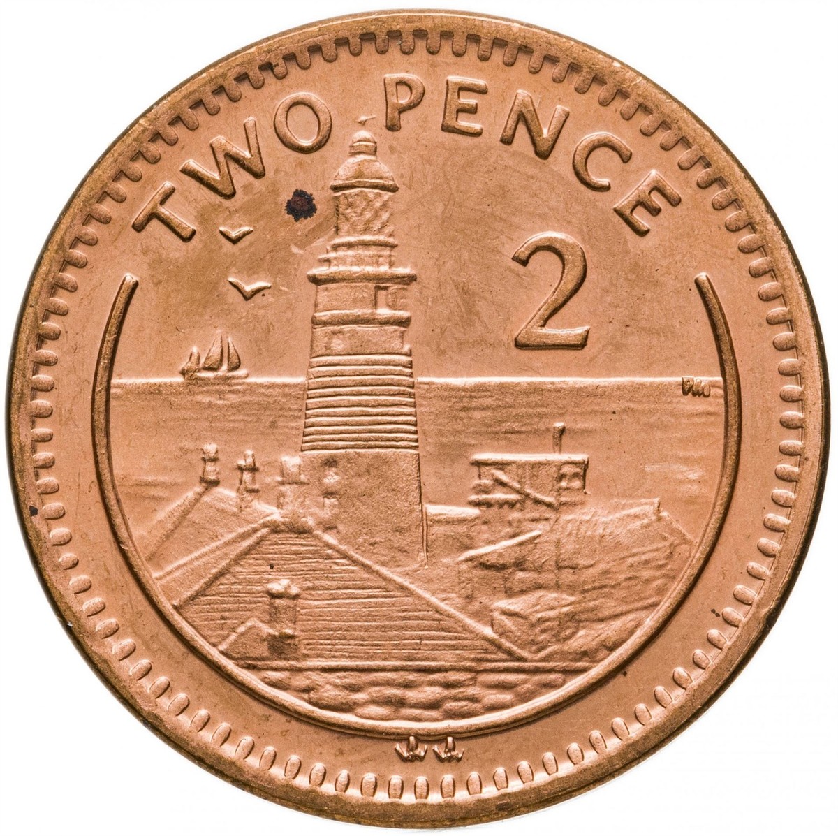 エピタフ　シークレット2枚 Gibraltar 2 Pence Coin | Queen Elizabeth II | Gibraltar | 1998