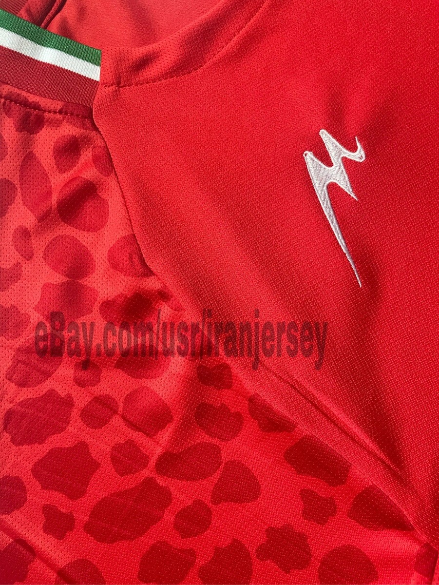 2022 Iran World Cup Away Jersey – Fan Version, Slim Fit, Red – Merooj