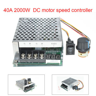 10-55V 40A 2000 Watt Reversible DC Motor Drehzahlregler PWM Control Ansteuerung