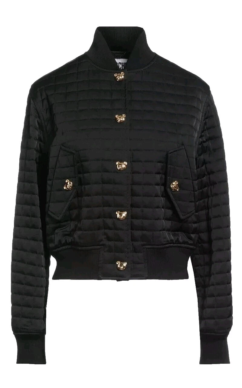 Moschino Negro abrigos, chaquetas y chalecos para Mujeres