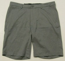 Greg Norman Mens Shorts Heather Gray Ultimate Travel Flat Front Size 38 NWT