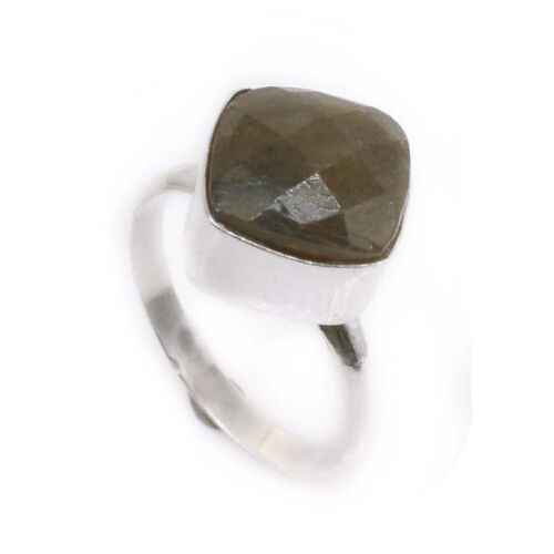 Blue Labradorite Gemstone Silver Plated Jewelry Adjustable Unique Ring A440 - 第 1/5 張圖片