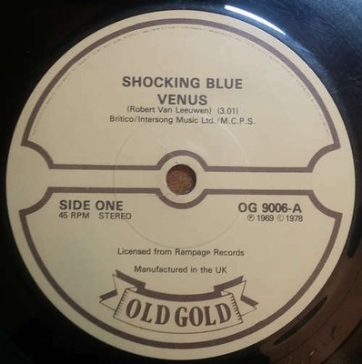 Shocking Blue - Venus / Hot Sand 7'' Single RE RP Vinyl Schallplat