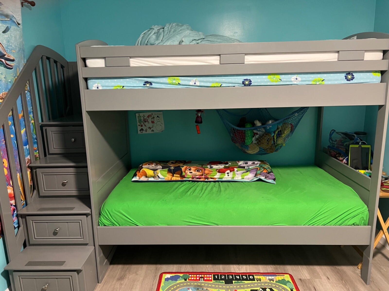 twin bunk beds for kids with storage step eBay