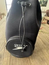 Speedo  Black  Sling Backpack Swim Bag