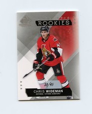 15/16 SP GAME-USED SPGU ROOKIE RC #187 CHRIS WIDEMAN 38/45 SENATORS