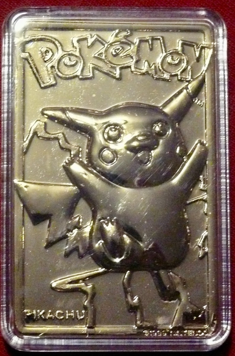 rare Pikachu. pokemon gotta catch em all 23k gold plated trading card #25 |  eBay