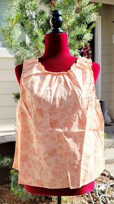BRAND NEW A.N.A. WOMEN'S ROUND NECK SLEEVELESS TANK TOP BEANIE FLORAL SZ L 