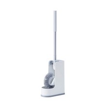 Reusable Toilet Cleaning Brush Set with Comfortable Grip and Base