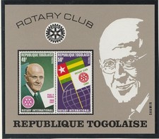 Togo  bloc  Rotary international   1972  num   65   **