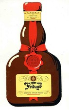 T G I Fridays Die Cut Bottle Shaped Drink and Snack Menu