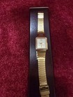 Vintage Citizen CQ Men 2030- Gold Tone Quartz Analog 27mm Watch 7 1/4"