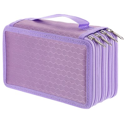   Handy Wearable Oxford Colored Pencil Case 72 Slots Pencil Organizer (Purple)