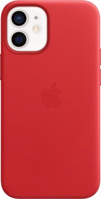 Original Apple iPhone 12 mini MagSafe Leather Case Schutzhülle Scarlet (Pro.)Red