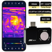 ANXTECH Thermal Camera 512x384 TISR Resolution Infrared Camera for Android